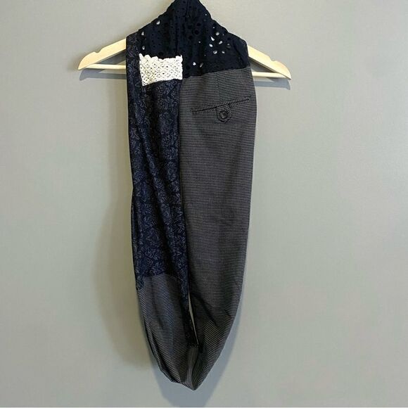 Mixed Material Trouser Infinity Scarf Womens - Picture 2 of 3